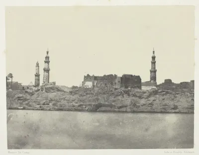 Vue Générale, Girgeh, Haute-Egypte, plate 14 from the album "Egypte, Nubie, Palestine et Syrie" (1852)