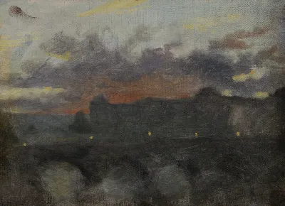 Vue nocturne depuis le quai du Louvre à Paris