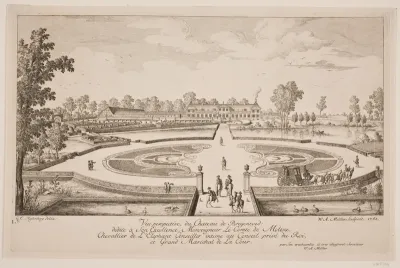 Vue perspective du Chateau de Bregentved