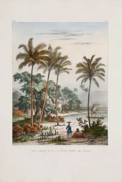 Vue prise sur la côte prês de Bahia