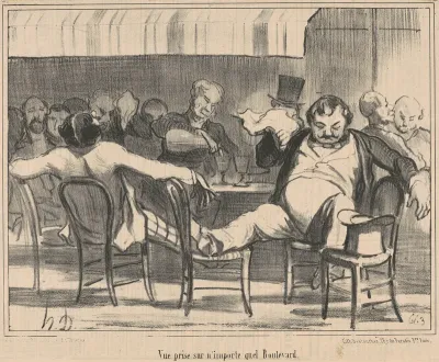 Vue prise sur n'importe quel boulevard