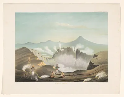Vulkaan Guntur te West-Java
