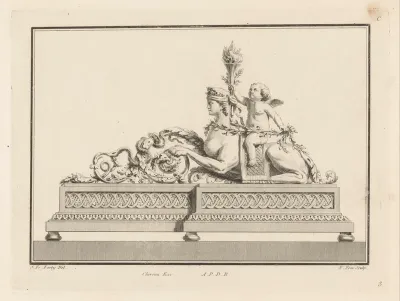 Vuurbok met sfinx
