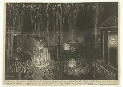 Vuurwerk in Covent Garden, 1690