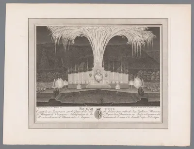 Vuurwerk op de stadswallen van Solothurn