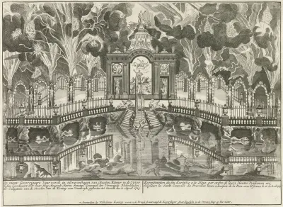 Vuurwerk te Den Haag, ter ere van de vrede met Frankrijk, 1713