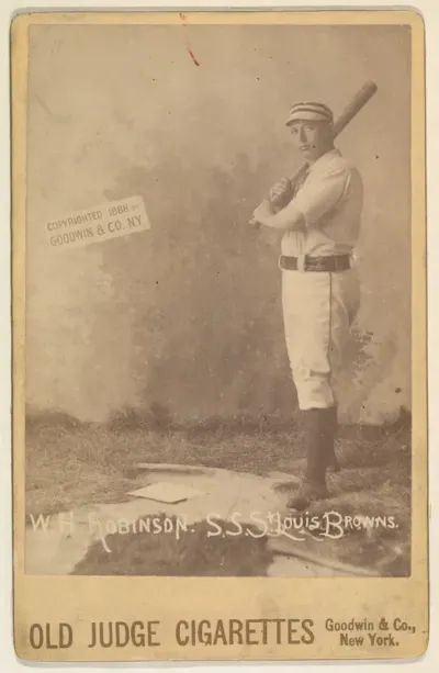 W.H. Robinson, Shortstop, St. Louis Browns, from the series Old Judge Cigarettes