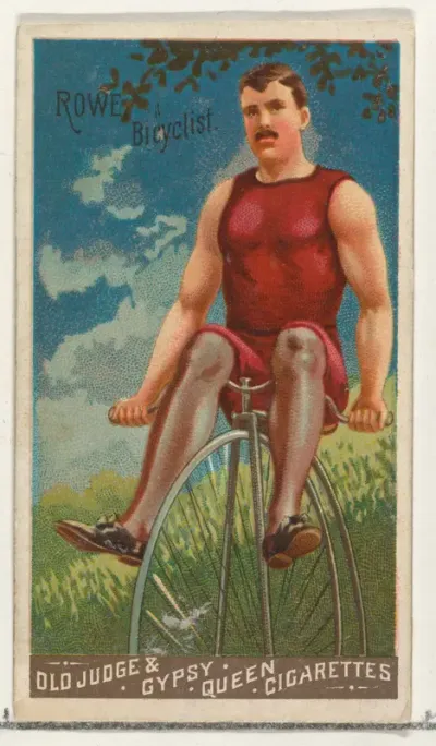 W.A. Rowe, Bicyclist, from the Goodwin Champion series for Old Judge and Gypsy Queen Cigarettes