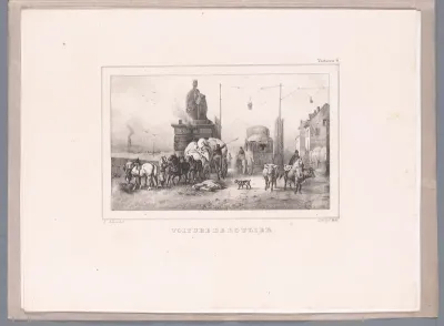 Wagen van de vrachtrijder