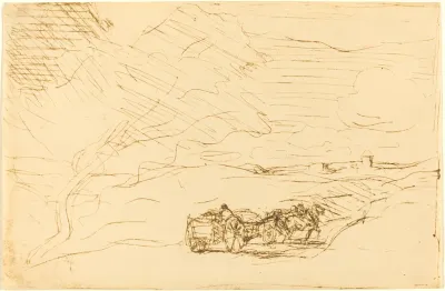 Wagon Going to Town (Le Charriot allant a la ville)