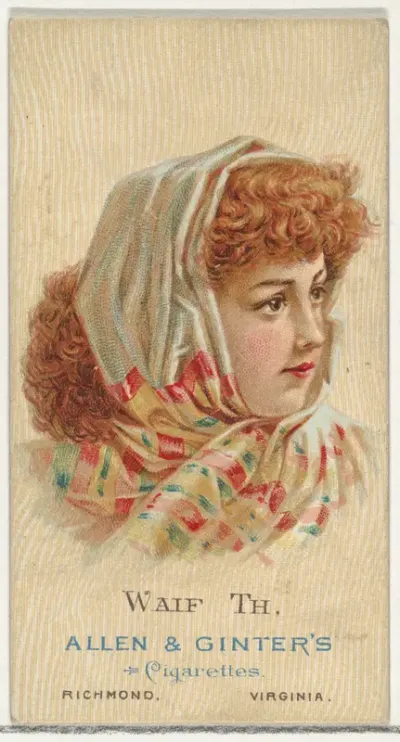 Waif Th, from World's Beauties, Series 2 (N27) for Allen & Ginter Cigarettes