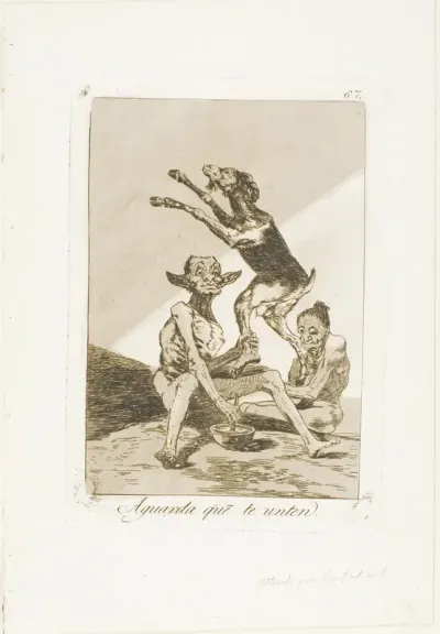 Wait till You've Been Anointed, plate 67 from Los Caprichos