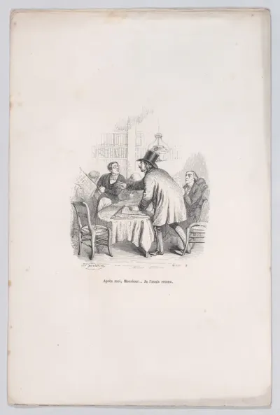 Wait your turn, Monsieur... I had that first, from "Little Miseries of Human Life"