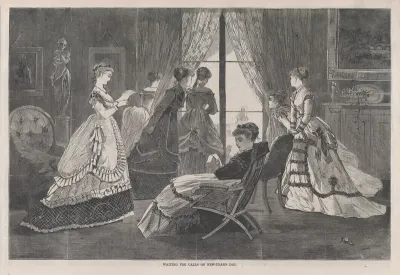 Waiting for Calls on New Year's Day (from "Harper's Bazar," Vol. II)