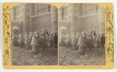 Waiting for the Royal family at entrance to Palace, No. 1564 from the series "St. Paul Ice Carnival"