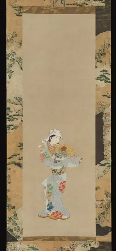 Wakashu (Male Youth) Dancer with a Fan