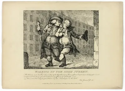 Walking up the High Street, from Boswell's Tour of the Hebrides