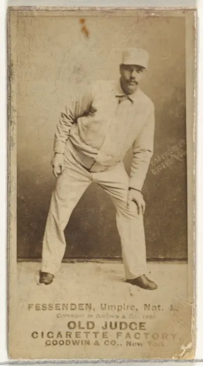 Wallace Fessenden, Umpire, National League, from the Old Judge series (N172) for Old Judge Cigarettes