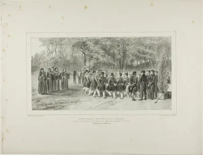 Wallachian Round, Performed by the Tsiganes and Danced by the Second Regiment Musicians at the Home of Prince Ghika, Ghospodar, Wallachia