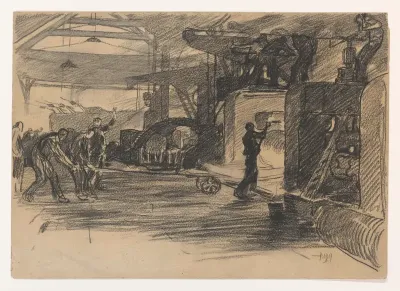 Walswerk in een staalfabriek