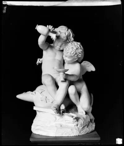 Walter Runeberg: "Amor ja Bacchus lapsina" vuodelta 1881