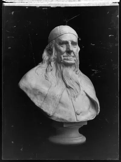 Walter Runeberg, T. Köhler Bildgieserei: "Professori Anders Fryxellin (1795-1881) muotokuva" vuodelta 1879