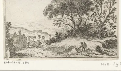 Wandelaar onderweg