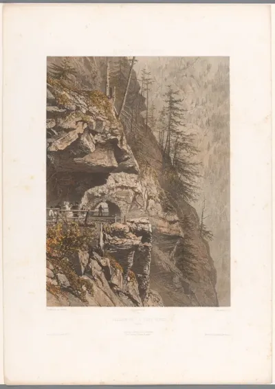 Wandelaars op de Tête Noire-pas tussen Martigny en Chamonix