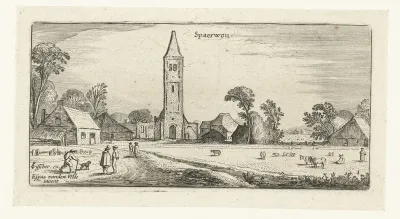 Wandelaars op een weg bij Spaarnwoude