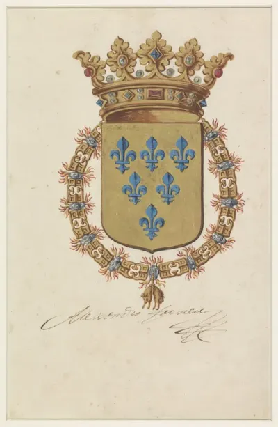 Wapen van Alessandro Farnese, landvoogd van de Nederlanden en hertog van Parma en Piacenza