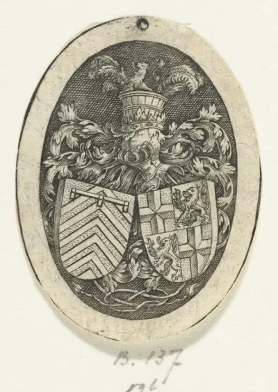 Wapen van de families Van Schooten en Van Egmond