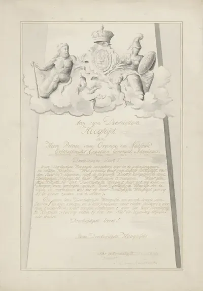 Wapen van Willem V, prins van Oranje-Nassau