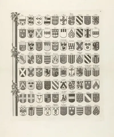 Wapenkaart van oude geslachten van Utrecht, blad linksmidden