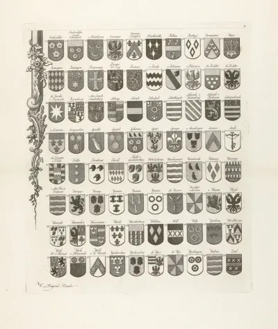 Wapenkaart van oude geslachten van Utrecht, blad linksonder