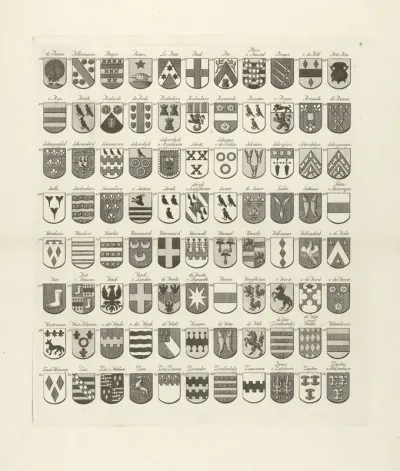 Wapenkaart van oude geslachten van Utrecht, blad middenonder