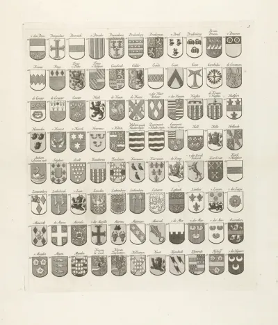 Wapenkaart van oude geslachten van Utrecht, middenblad