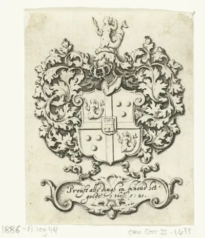 Wapenschild bekroond met een zeemeermin