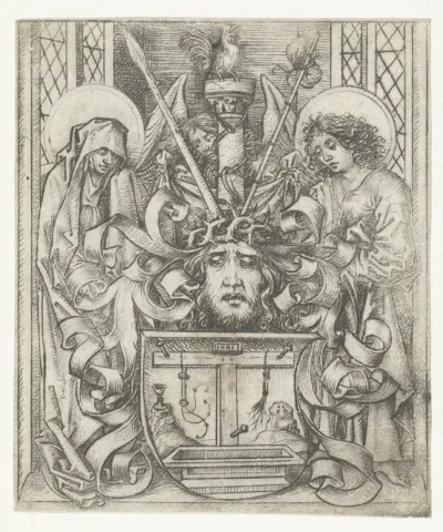 Wapenschild met de Arma Christi