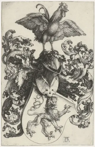 Wapenschild met haan