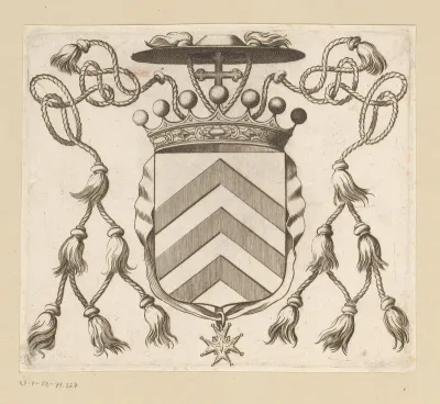 Wapenschild met kardinaalshoed