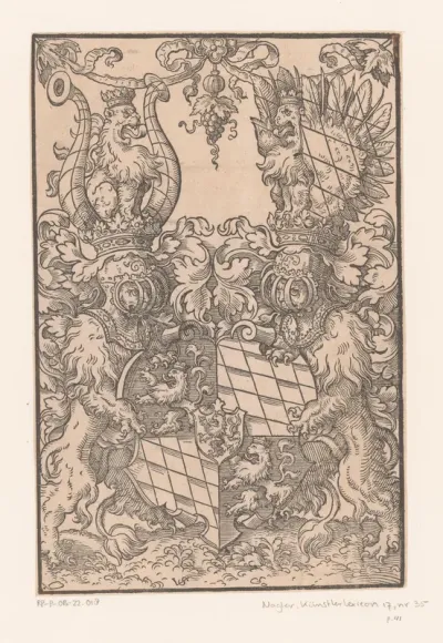 Wapenschild van Albrecht V, hertog van Beieren