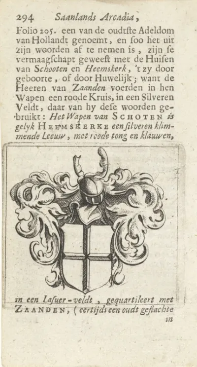 Wapenschild van de familie Van Zaanden