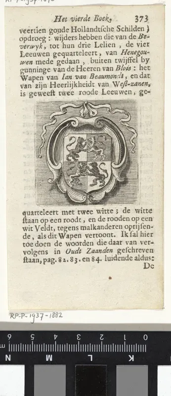 Wapenschild van Jan van Beaumondt
