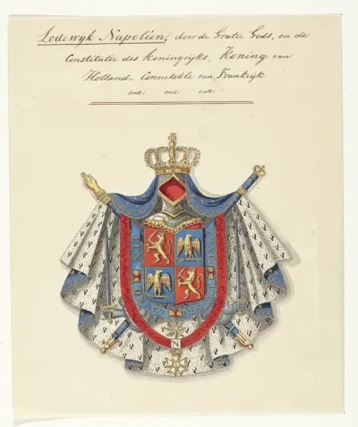 Wapenschild van Lodewijk Napoleon Bonaparte, koning van Holland