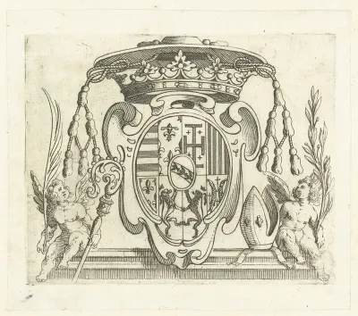 Wapenschild van Nicolas François, kardinaal van Lotharingen