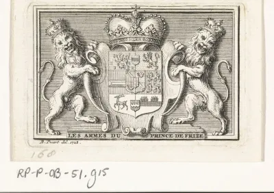 Wapenschild van prins Johan Willem Friso van Oranje-Nassau
