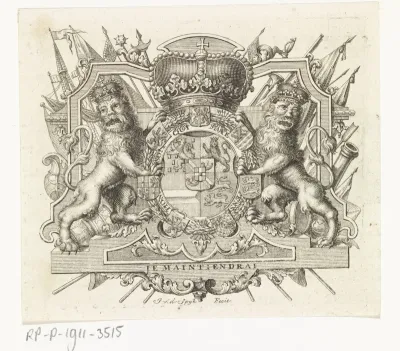 Wapenschild van Willem IV, prins van Oranje-Nassau