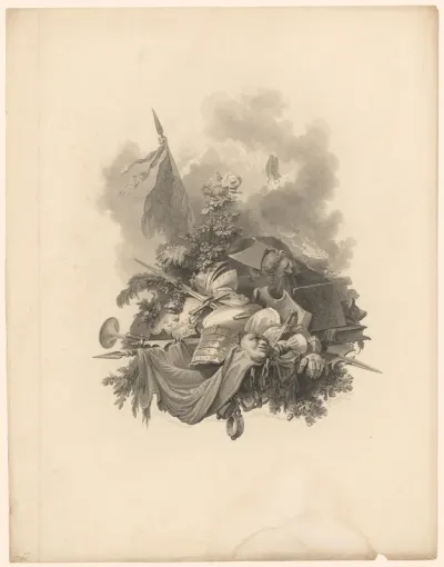 Wapentrofee als allegorie op het huis York