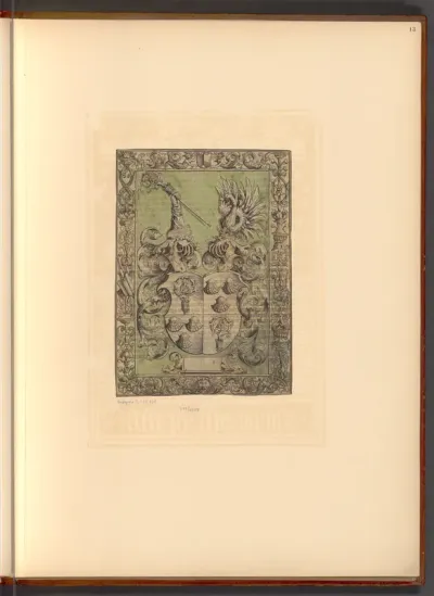 Wappen des Bischofs Gabriel von Eyb, Illustration aus dem Eichstätter Missale