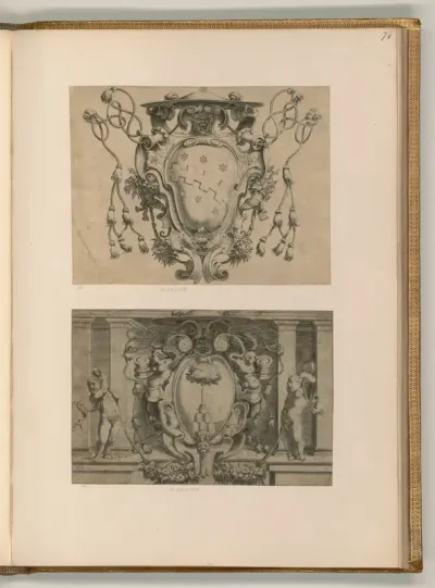 Wappen des Kardinals Aldobrandini; Wappen des Kardinals Bianchetti